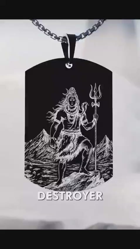 Eternal Shiv Godform Pendant with Chain
